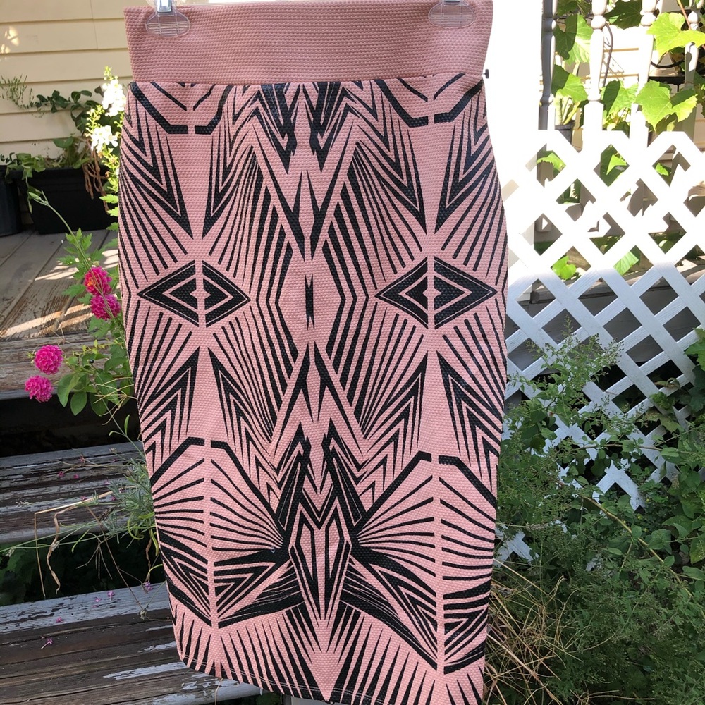 High waisted stretch skirt